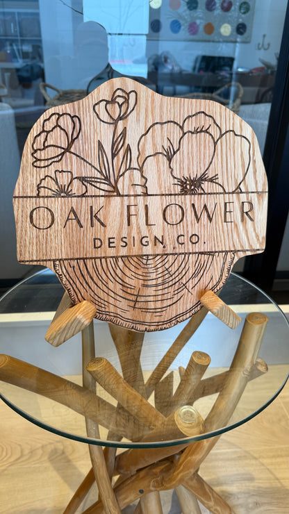 Collapsable Hardwood Display Stand