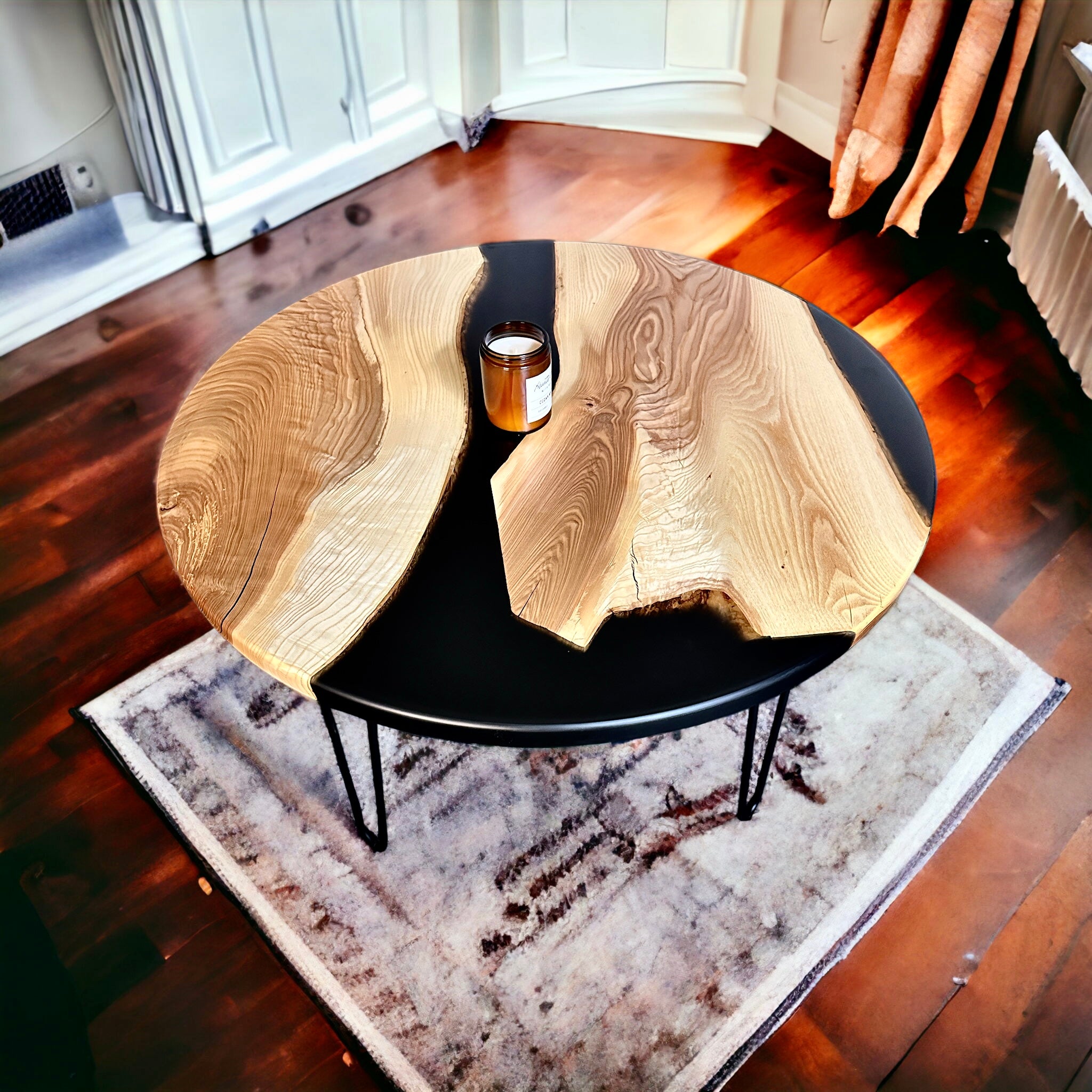 Canadian Hardwood &amp; Epoxy river coffee table