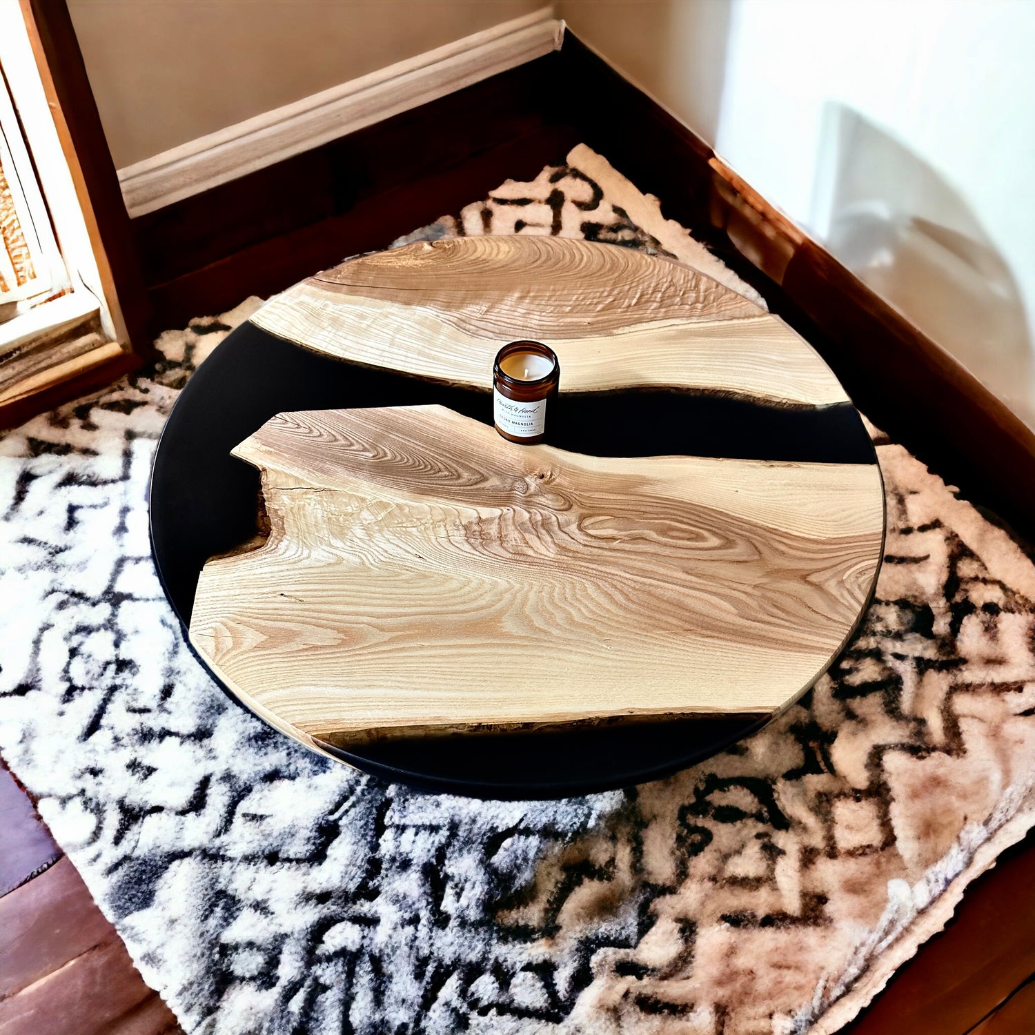Canadian Hardwood &amp; Epoxy river coffee table