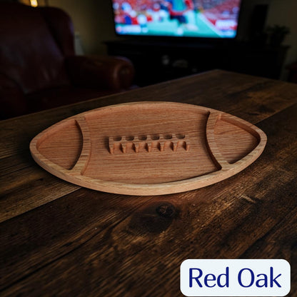 Game Day Footbowl — Handcrafted Wooden Football Serving Board