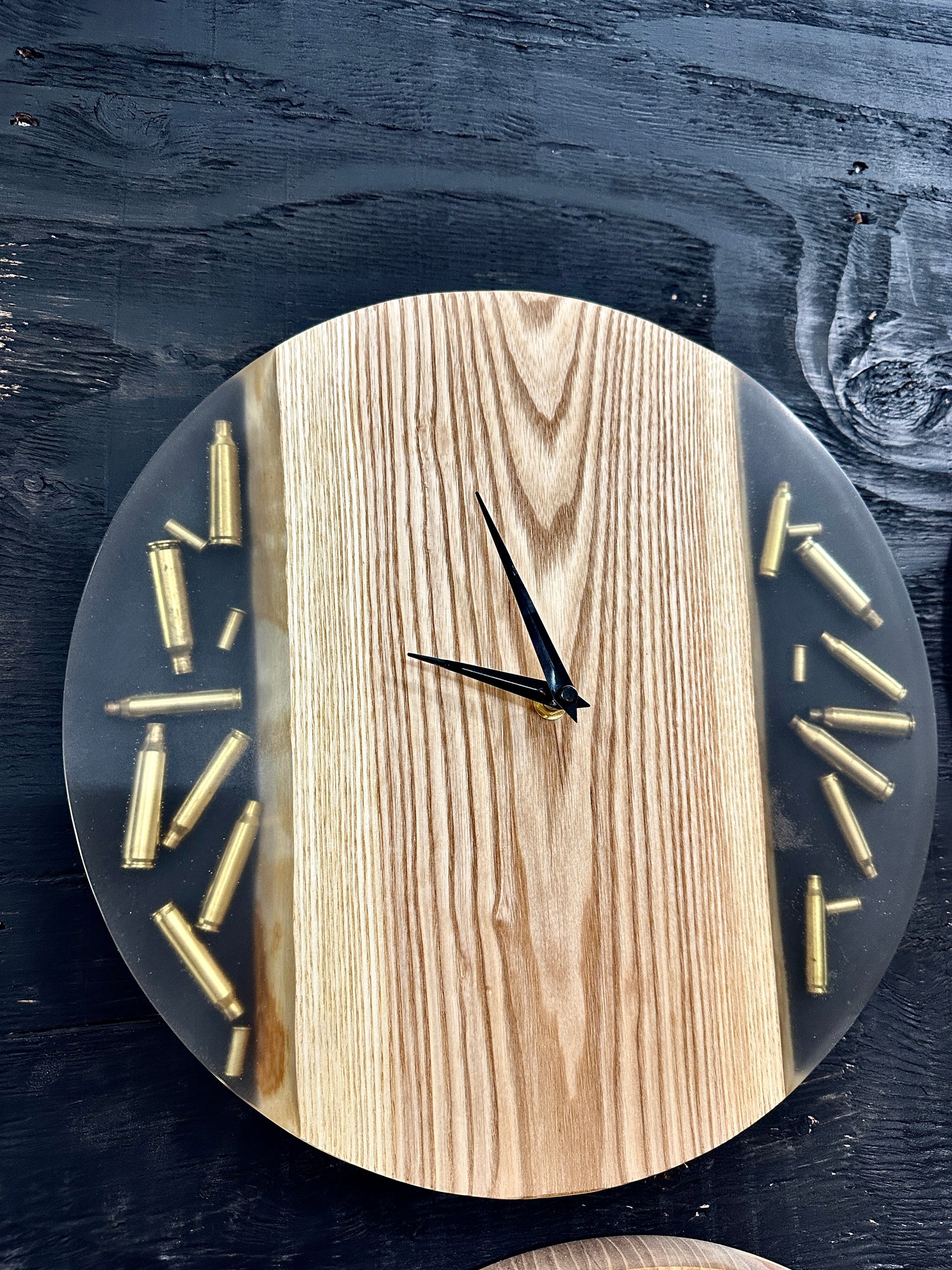 Bullit Riddled Clock Epoxy Bullet Clock 1 | aurrawoodco