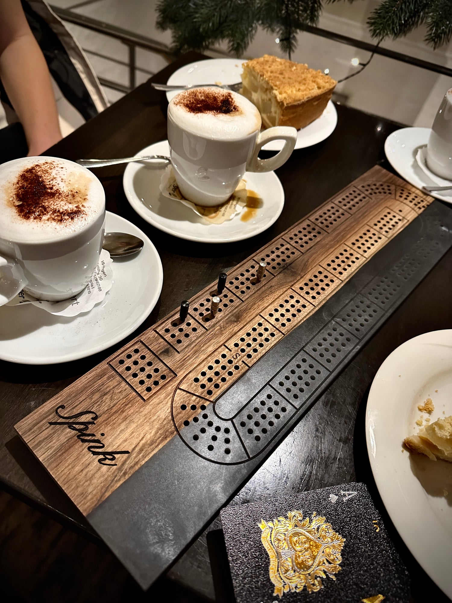Black Walnut Cribbage Board