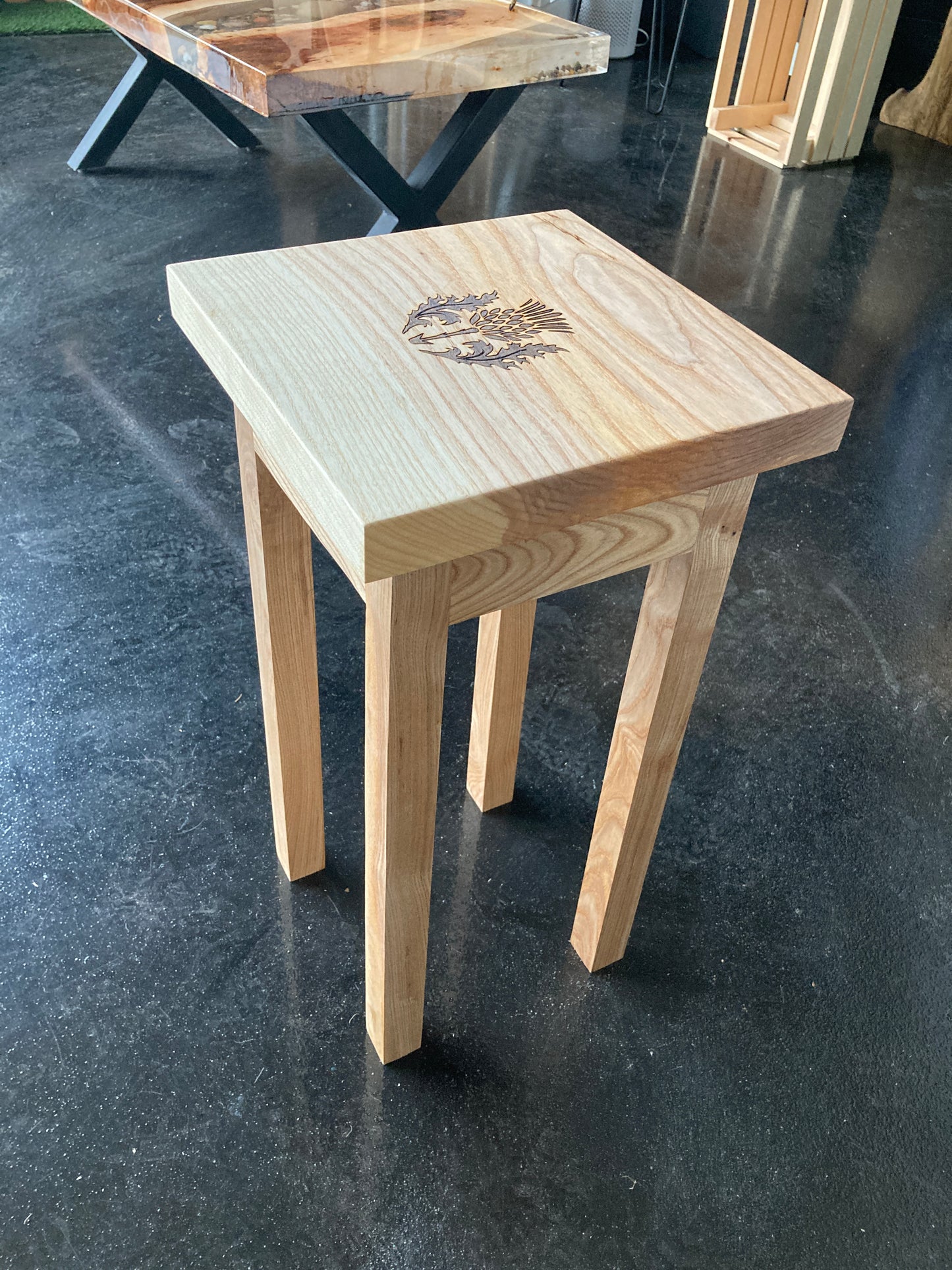 Side Table - Natural Ash hardwood