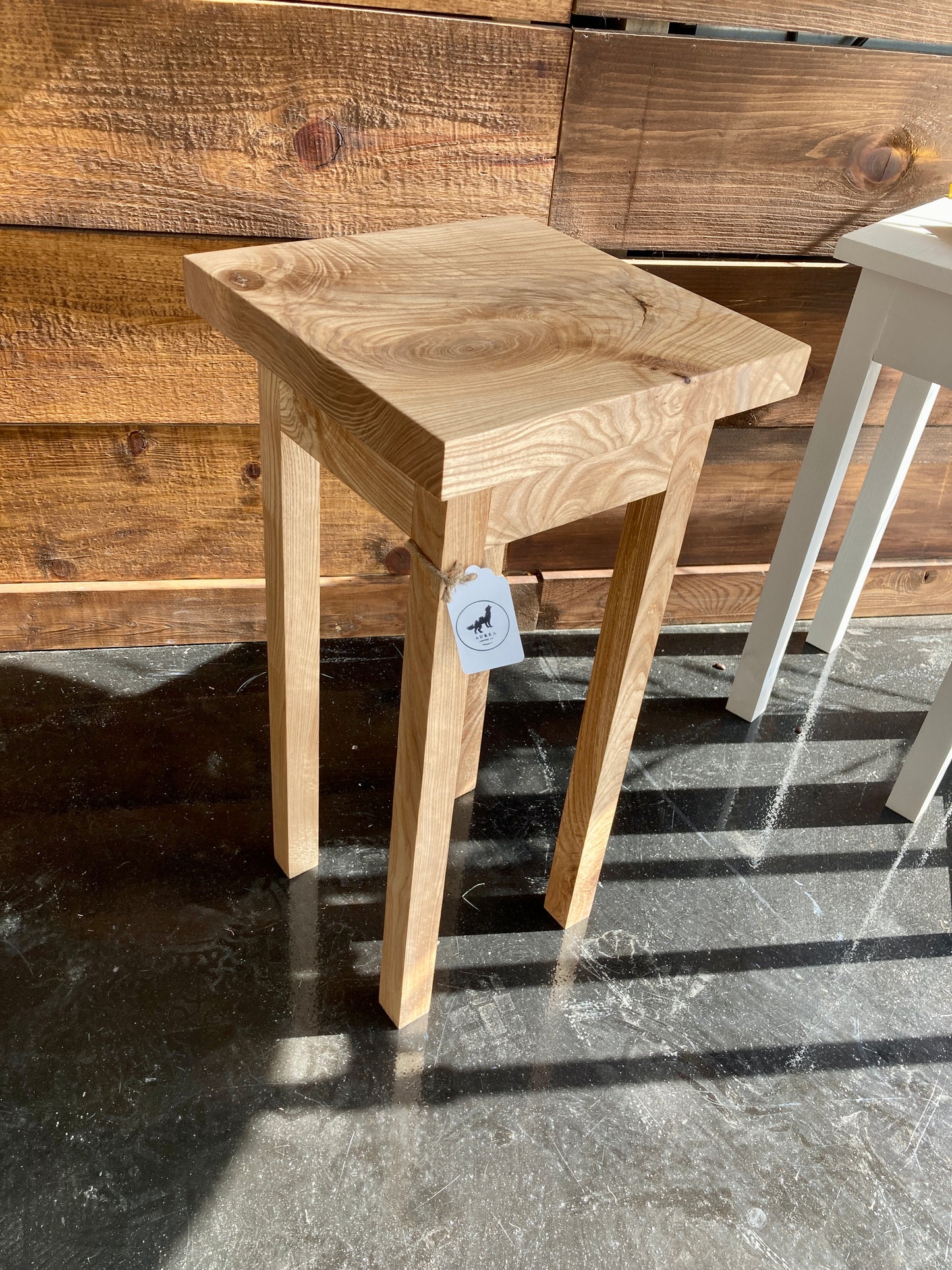 Side Table - Natural Ash hardwood