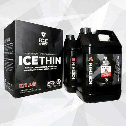 2 gallon kit - Thin Pour Crystal Clear.Epoxy